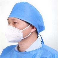 Cap llawfeddygol amddiffynnol gyda strapiau